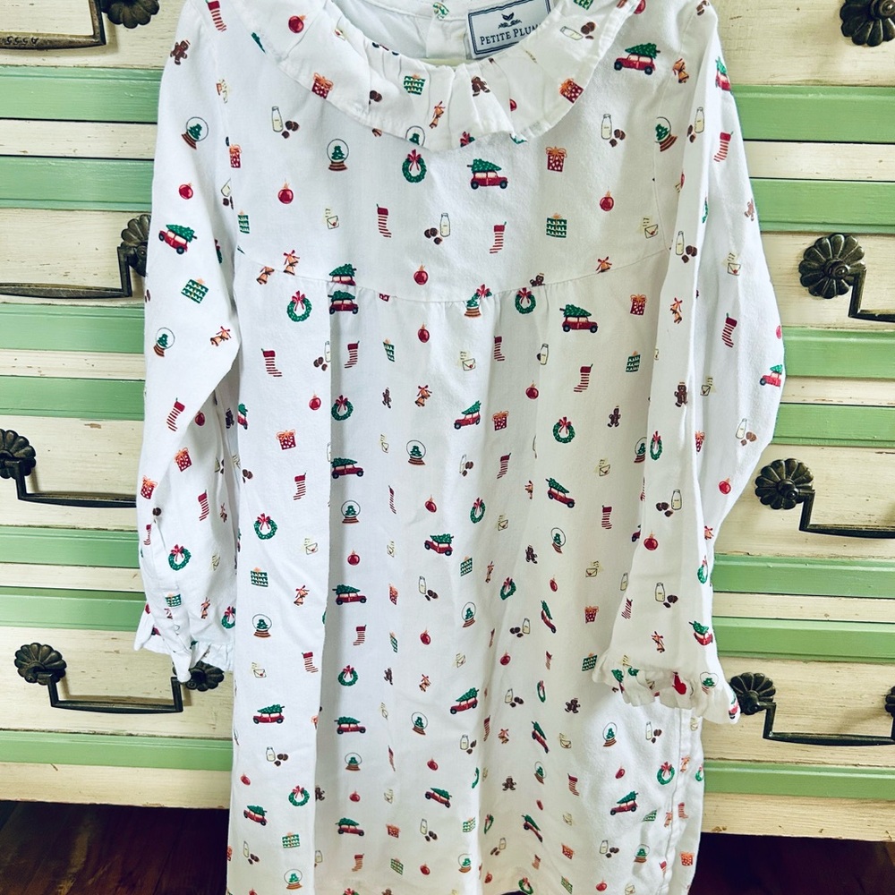 Petite Plume Winter Nostalgia Christmas Nightgown sz 5